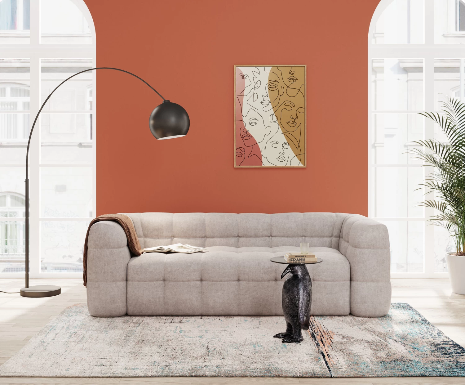 Sofa 3-Sitzer Salamanca Creme 240cm – Bild 2