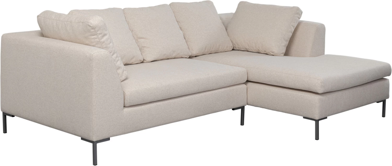 Ecksofa Gianni XS Creme Rechts