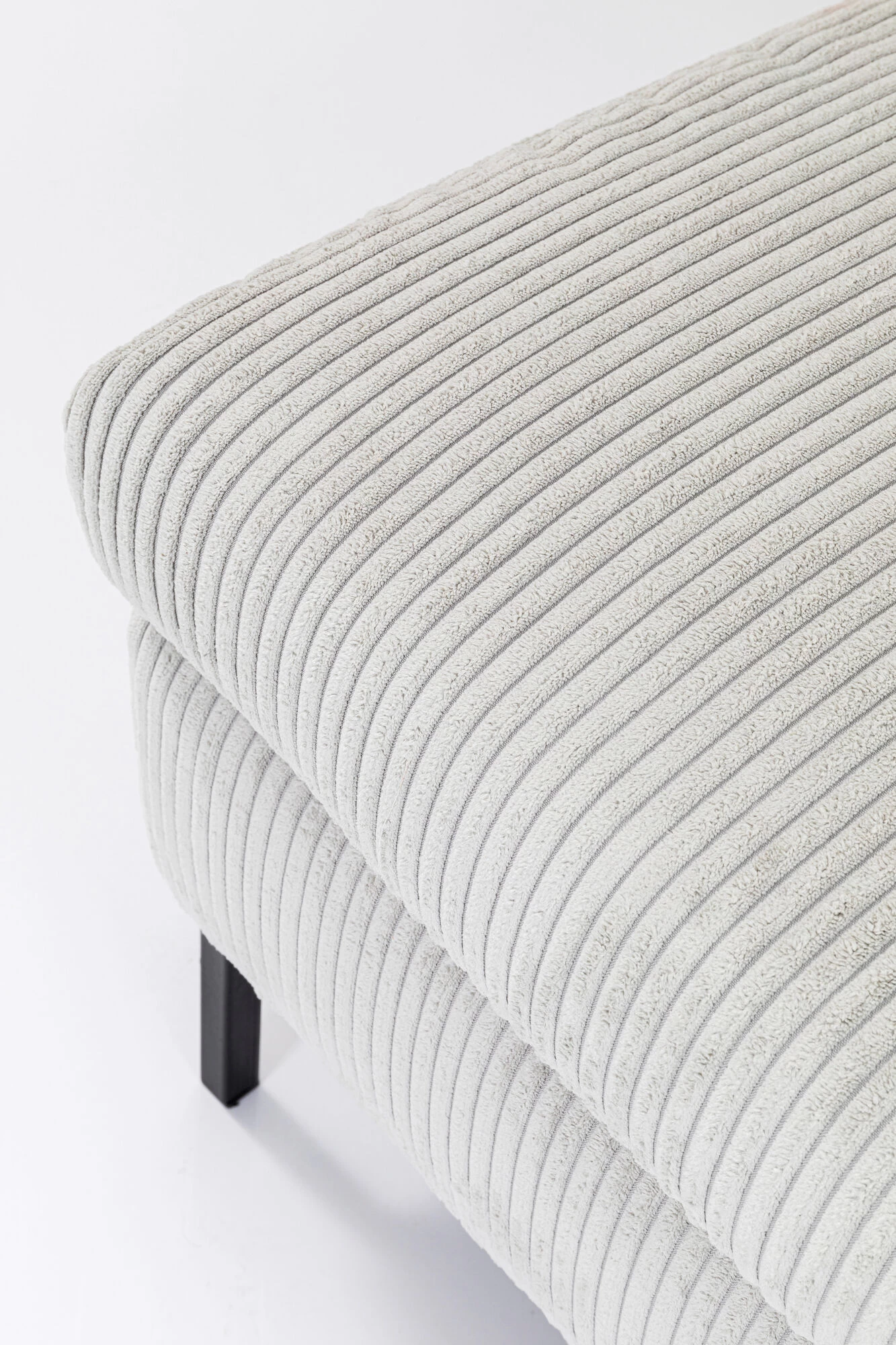 Ecksofa Gianni Cord Grau Links – Bild 12