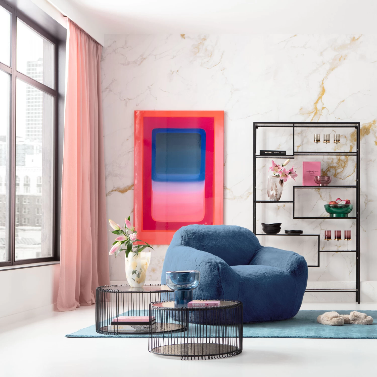 Sessel Mika Blau – Bild 2