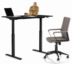 Schreibtisch Office Smart Schwarz Schwarz 120x60