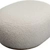 Hocker Pebble Boucle Weiß 81cm