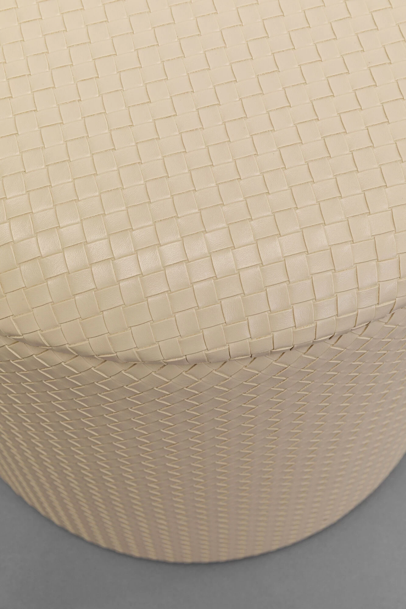 Hocker Venezia Storage Beige Ø40cm – Bild 4