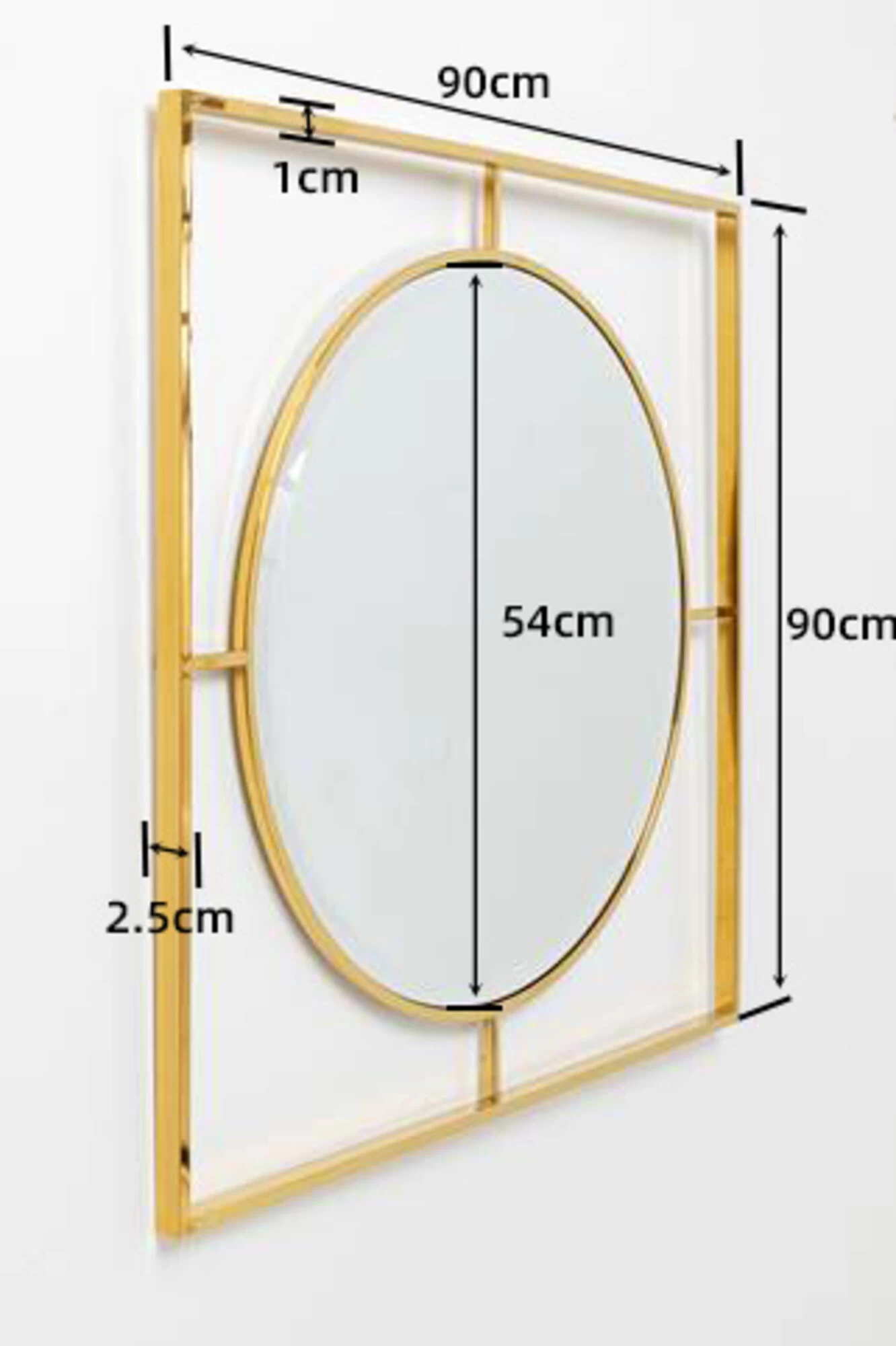 Spiegel Stanford Frame Gold Ø90cm – Bild 8