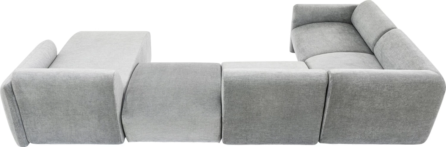 Wohnlandschaft 2 Lucca Grau Rechts 328cm – Bild 6