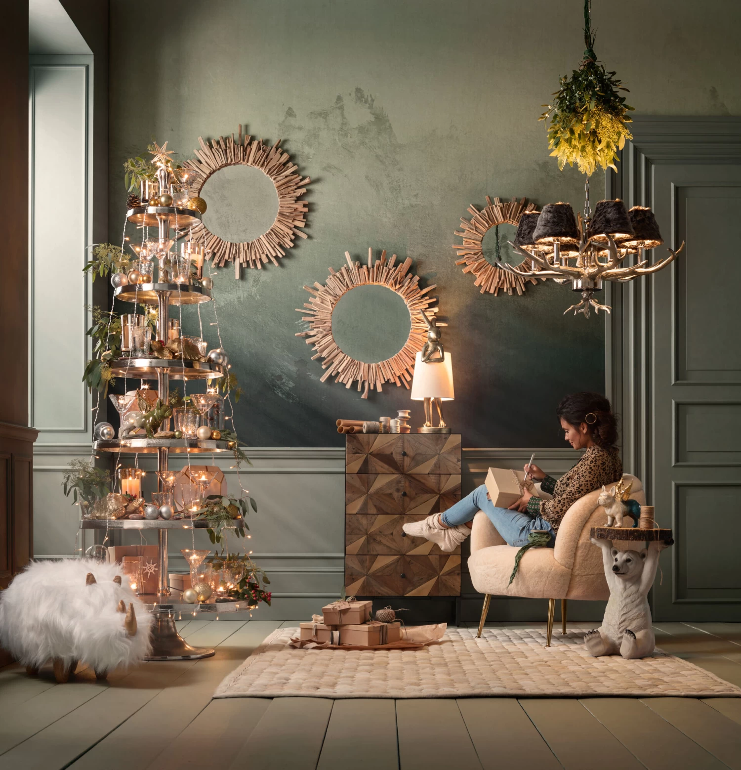 Spiegel Legno Ø82cm – Bild 5