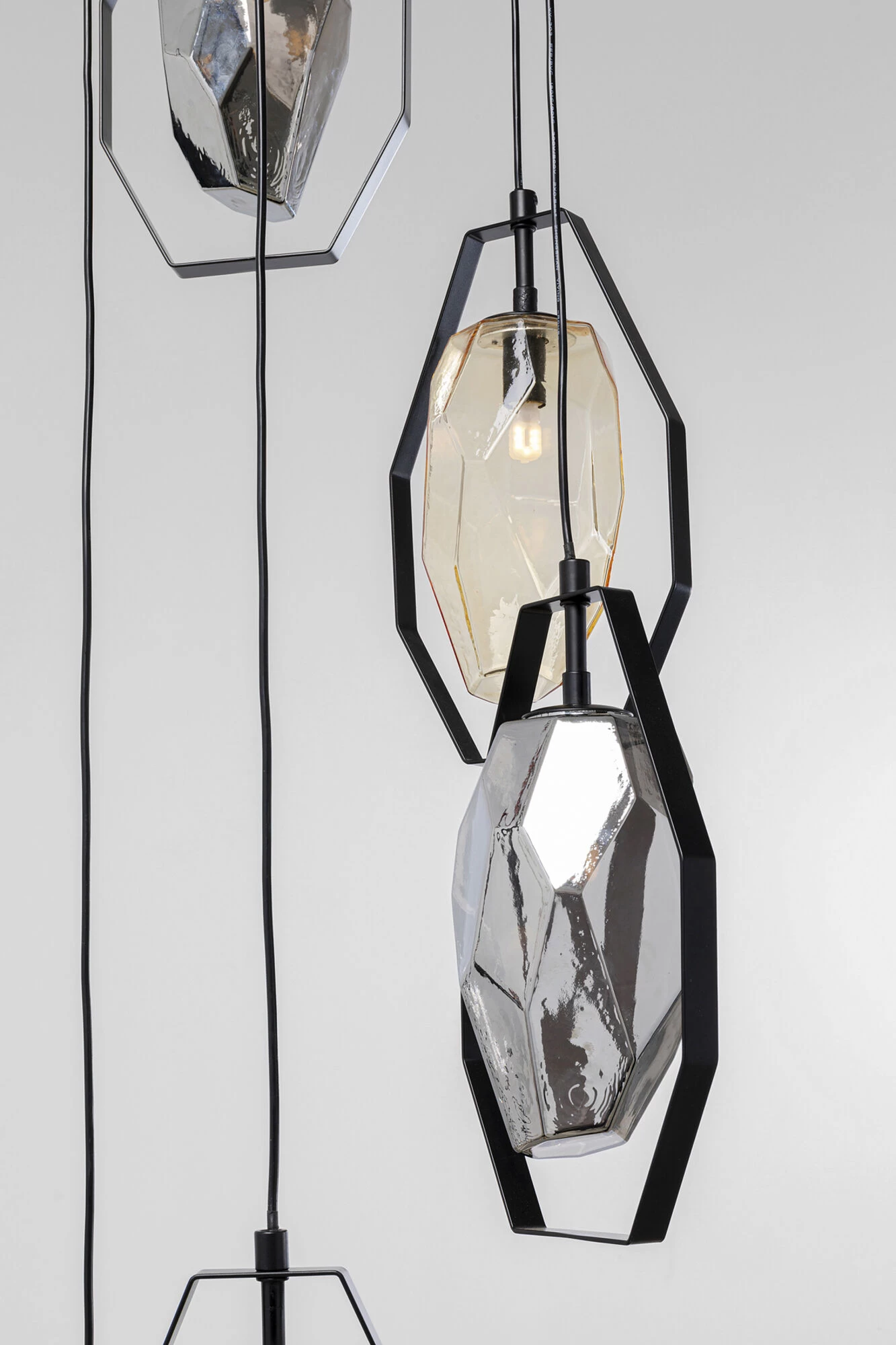 Hängeleuchte Diamond Fever Spiral Schwarz Ø42cm – Bild 4