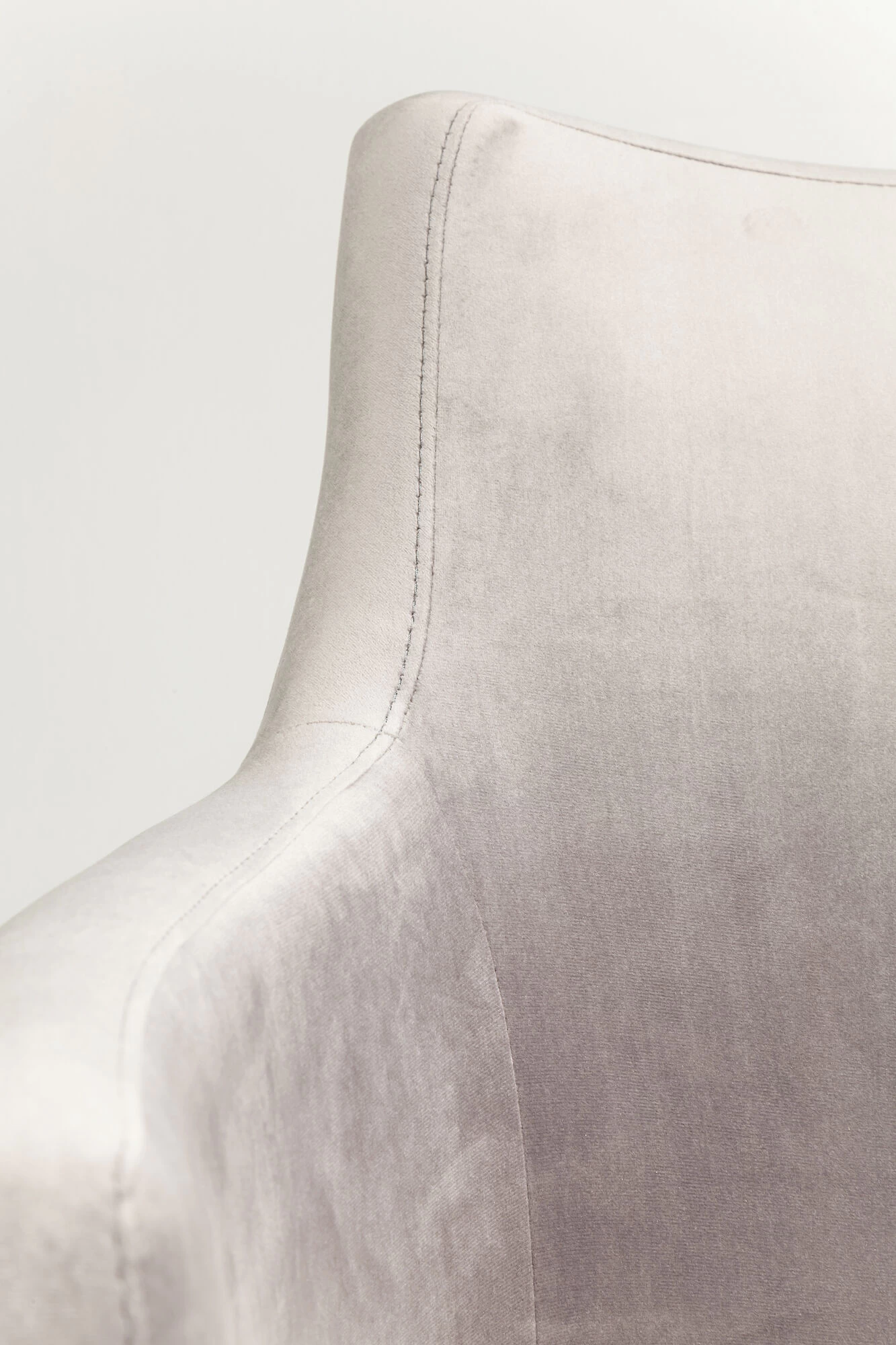 Armlehnstuhl Mode Velvet Grau – Bild 12