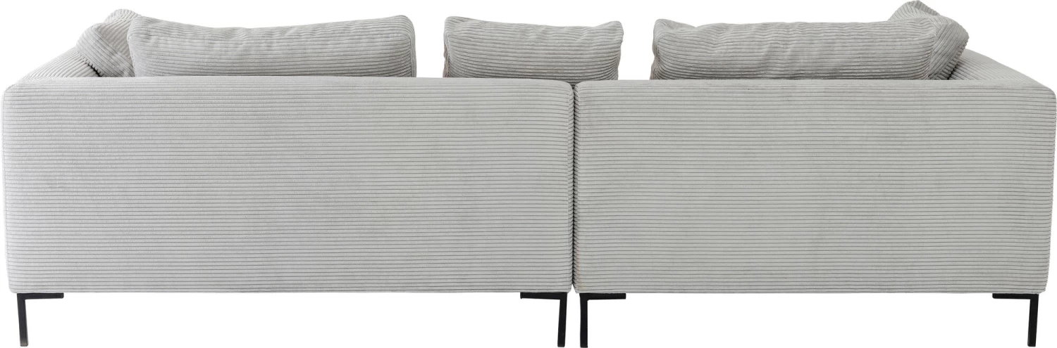 Ecksofa Gianni Cord Grau Links – Bild 9
