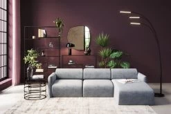 Ecksofa Lucca Grau Rechts 255cm