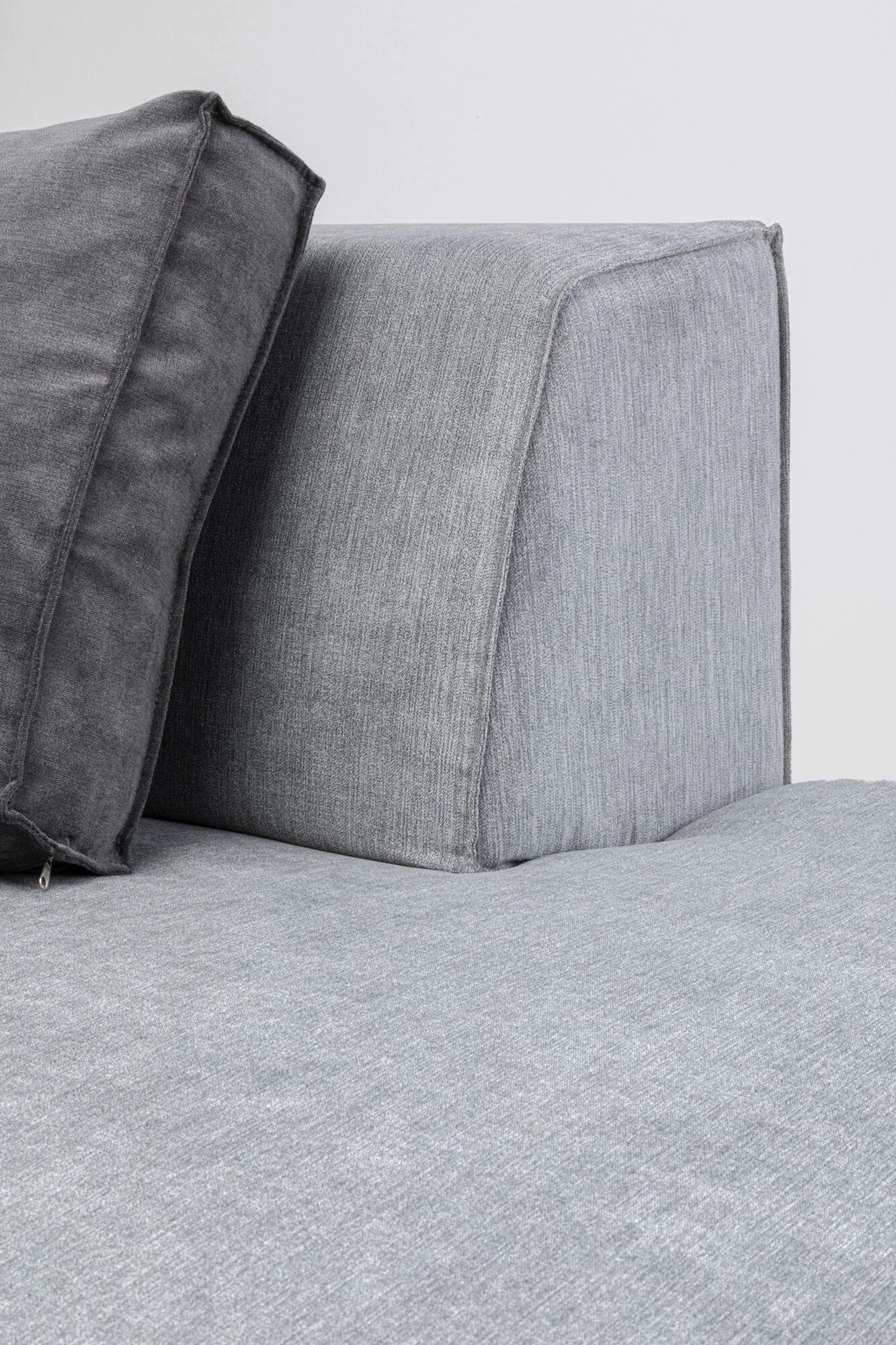 Infinity Ottomane Semi Elements Grau Rechts – Bild 8