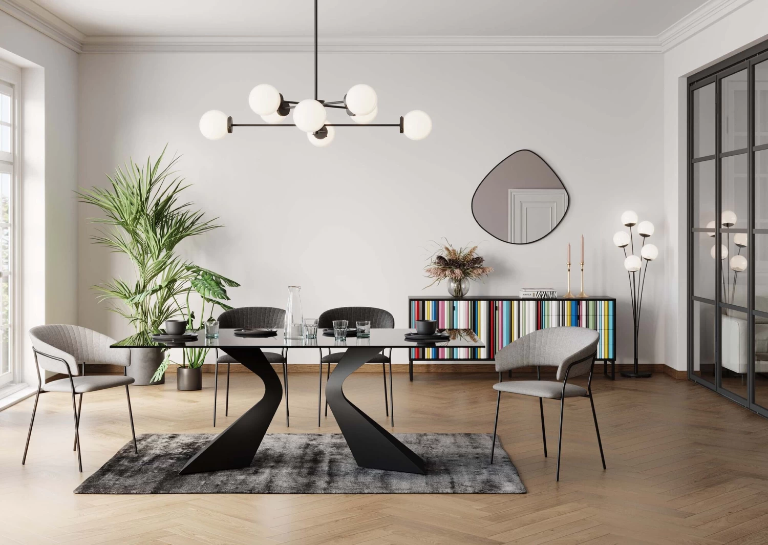 Armlehnstuhl Belle Beige (2/Set) – Bild 4