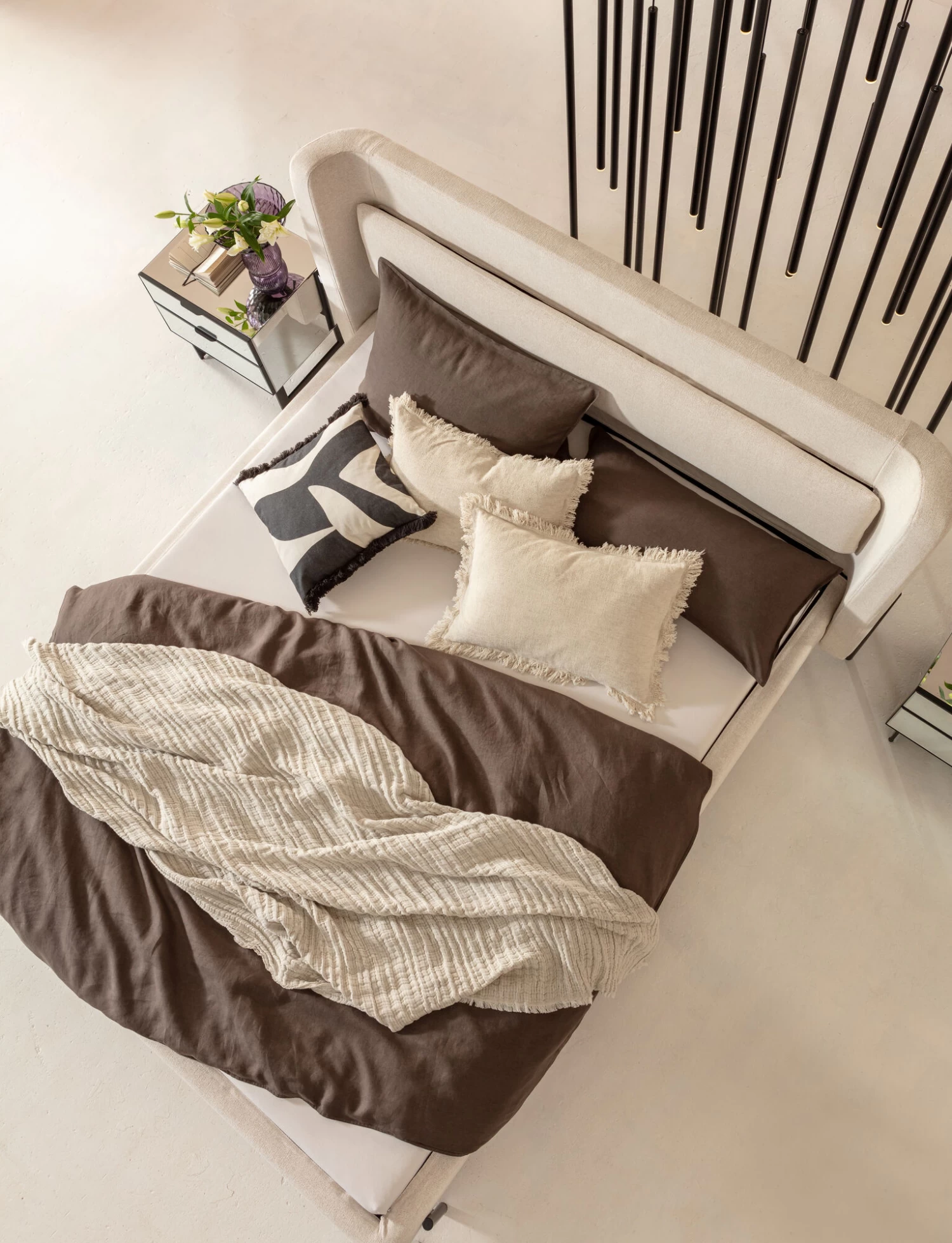 Bett Tivoli Ecru 160x200cm – Bild 3