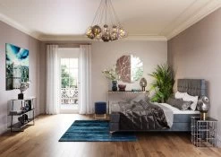 Boxspringbett Benito Star Grau 180x200cm