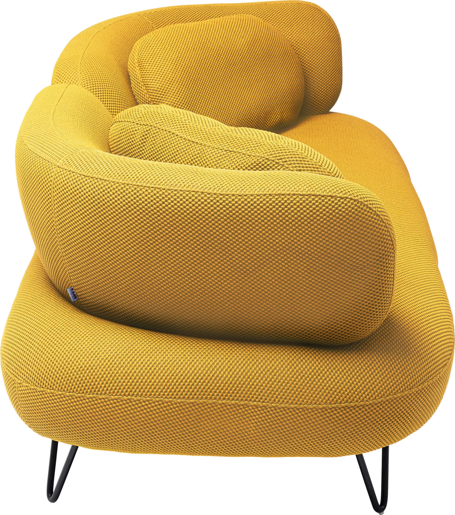 Sofa Peppo 2-Sitzer Gelb 182cm – Bild 3