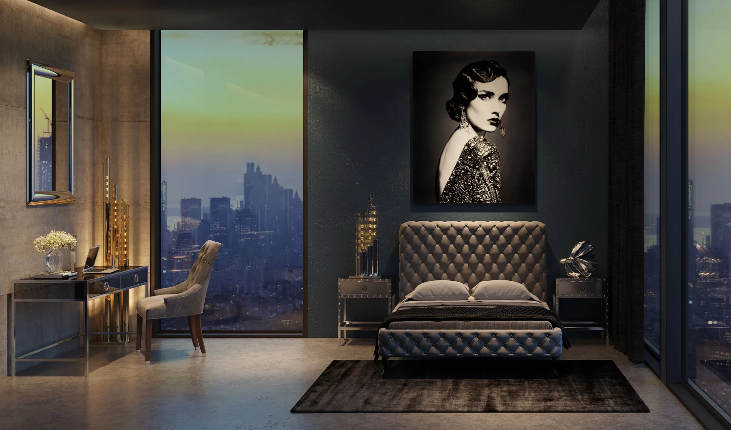 Bett Desire Hoch Silbergrau 160x200 Cm – Bild 2