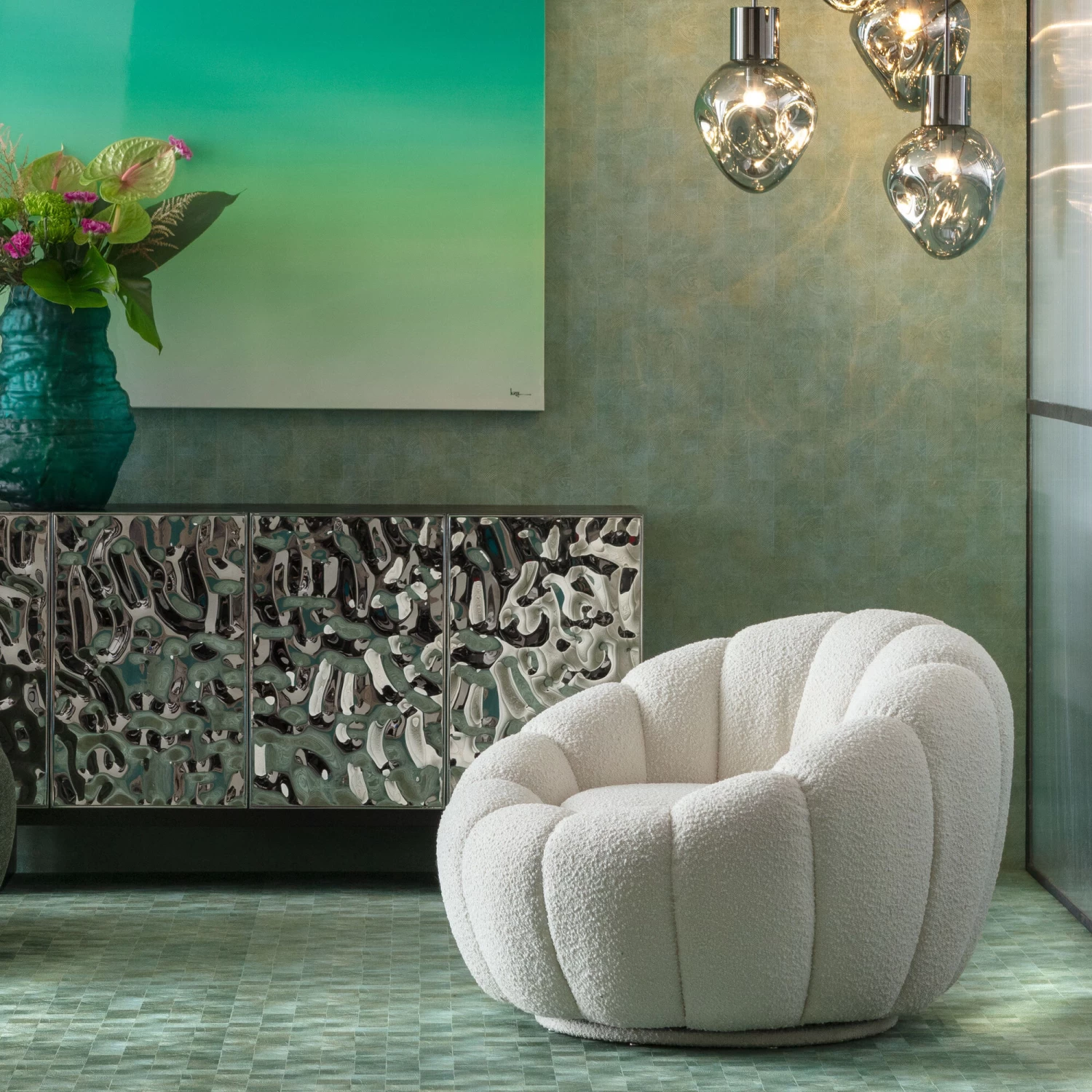 Drehsessel Peppo Bloom Weiß – Bild 2