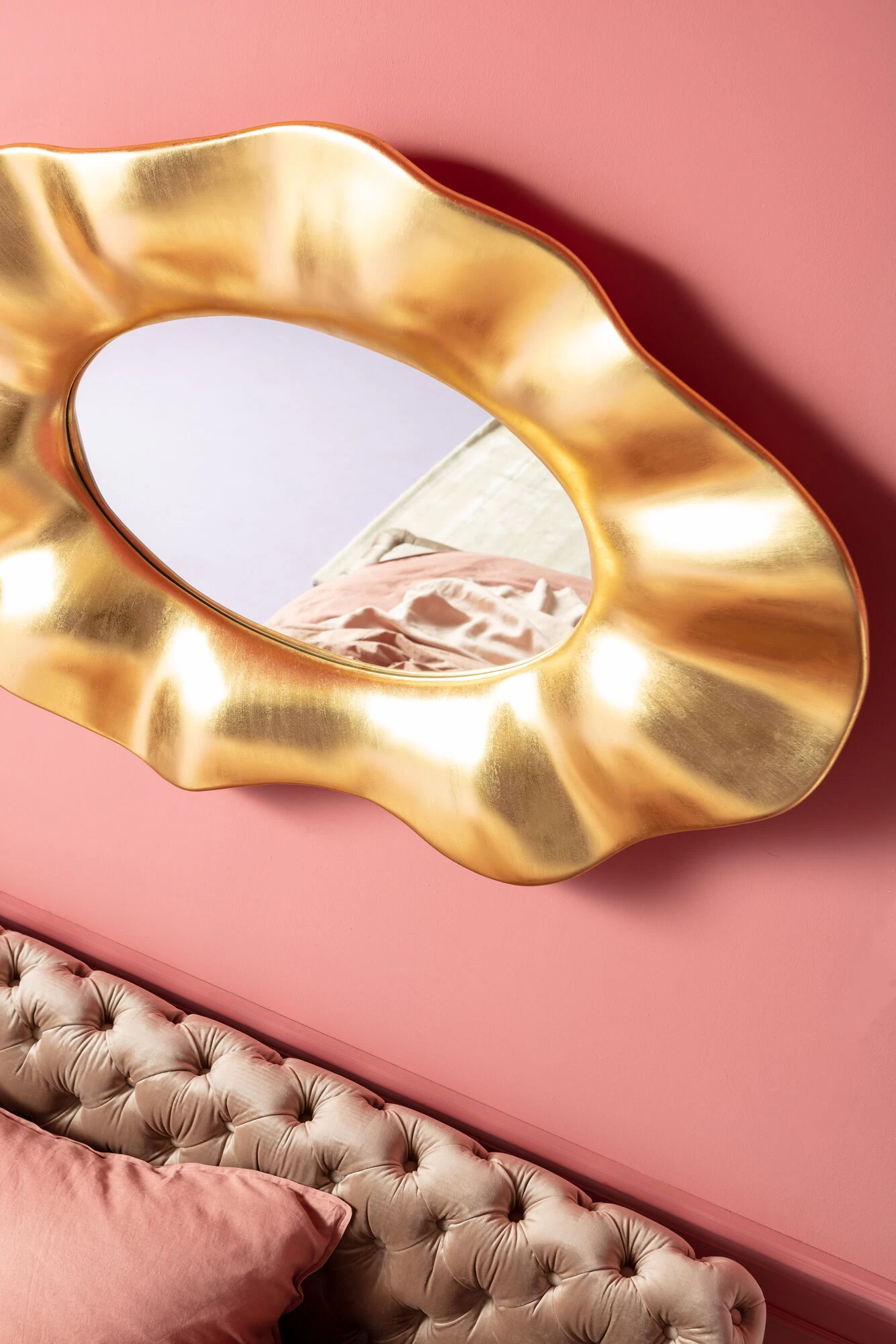 Bett Desire Velvet Ecru 180x200cm – Bild 6