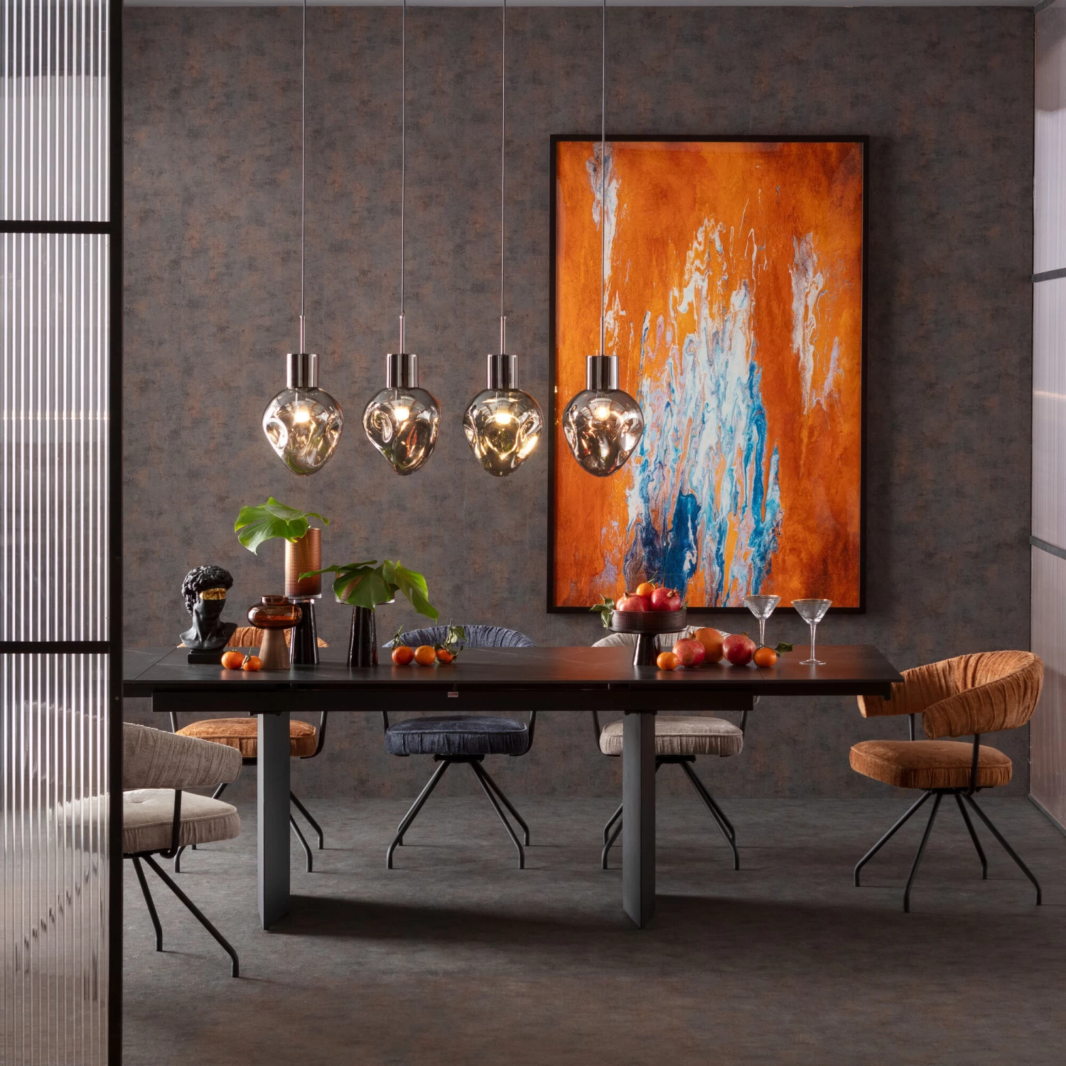 Drehstuhl Arabella Orange – Bild 3