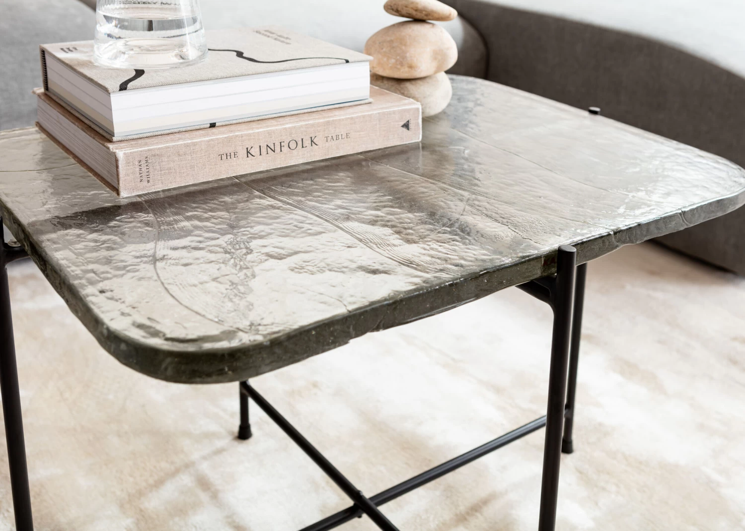 Couchtisch Ice Schwarz 63x46cm – Bild 3