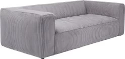 Sofa Cubetto Cord 3-Sitzer Hellgrau 220cm