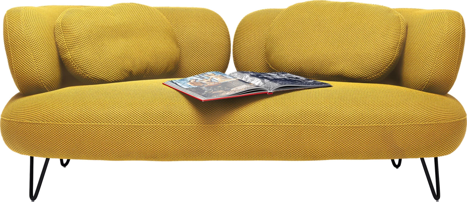 Sofa Peppo 2-Sitzer Gelb 182cm – Bild 2