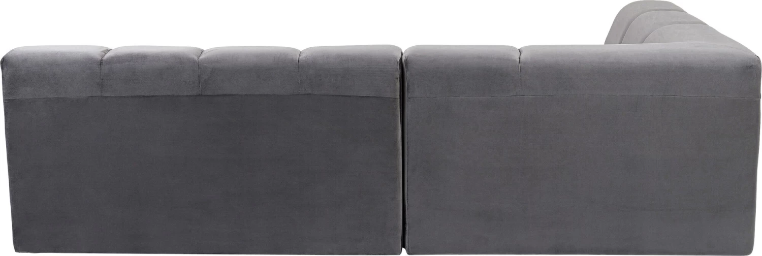 Ecksofa Belami Velvet Grau Links – Bild 7