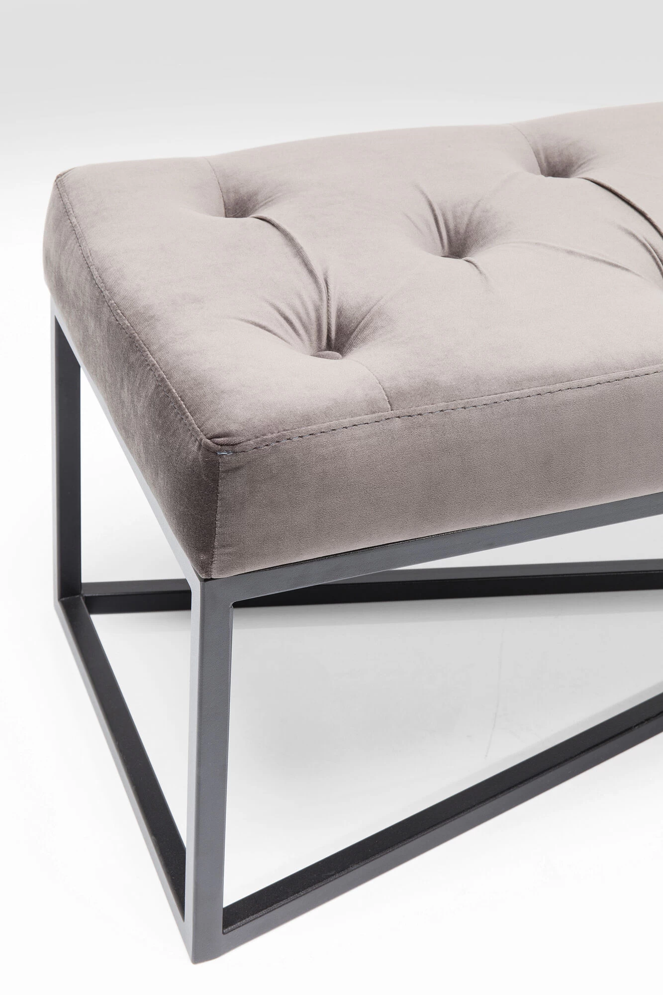 Bank Crossover Grau Schwarz 150x40cm – Bild 5