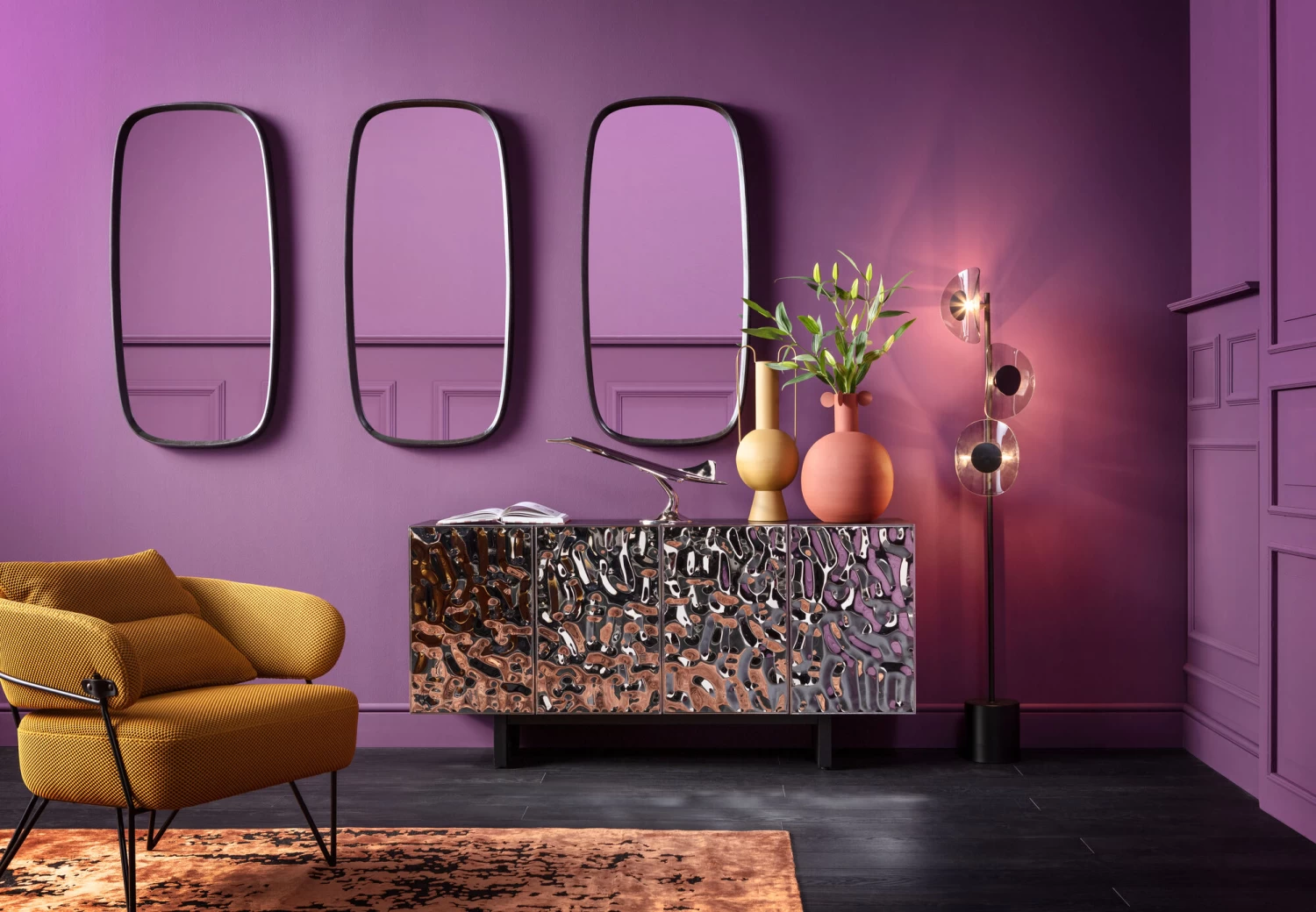 Wandspiegel Noomi Schwarz 122x58cm – Bild 3