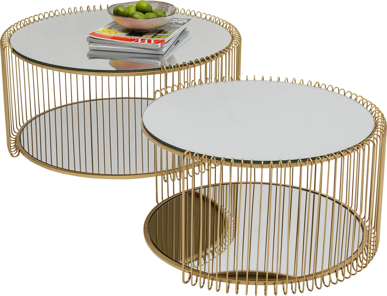 Couchtisch Wire Double Brass (2/Set) – Bild 6