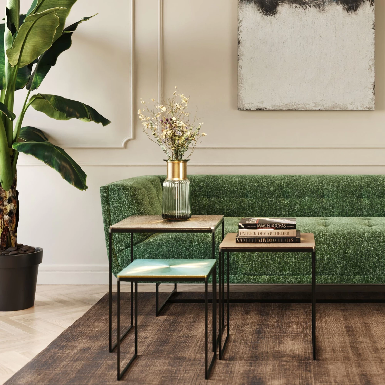 Beistelltisch Ray Square (3/Set)