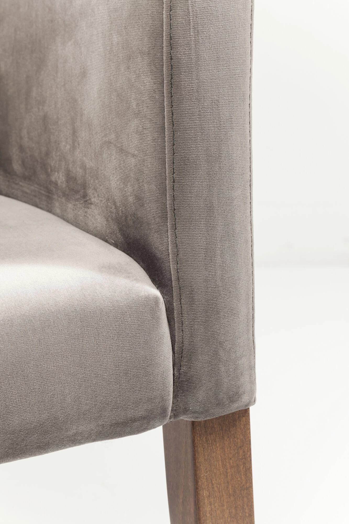 Armlehnstuhl Mode Velvet Grau – Bild 11