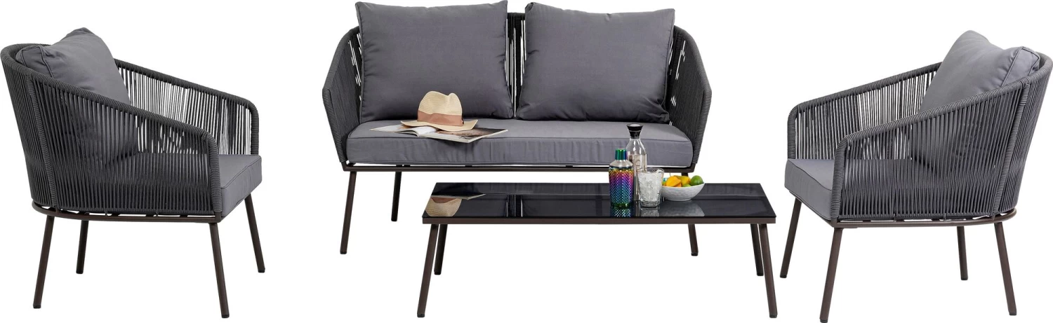 Sitzgruppe Elba Grau Quattro(4/tlg.) – Bild 11
