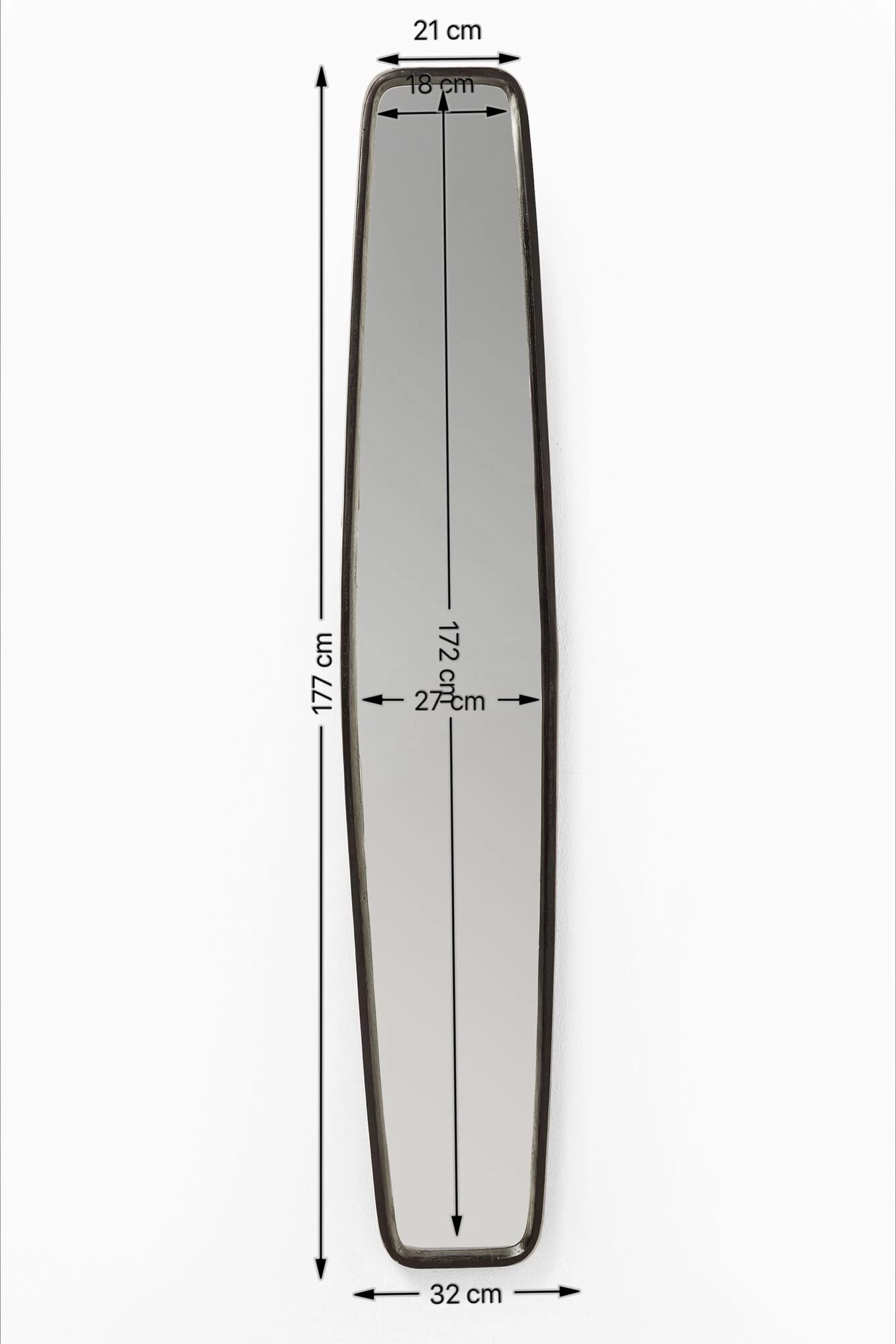 Spiegel Clip Black 32x177cm – Bild 9