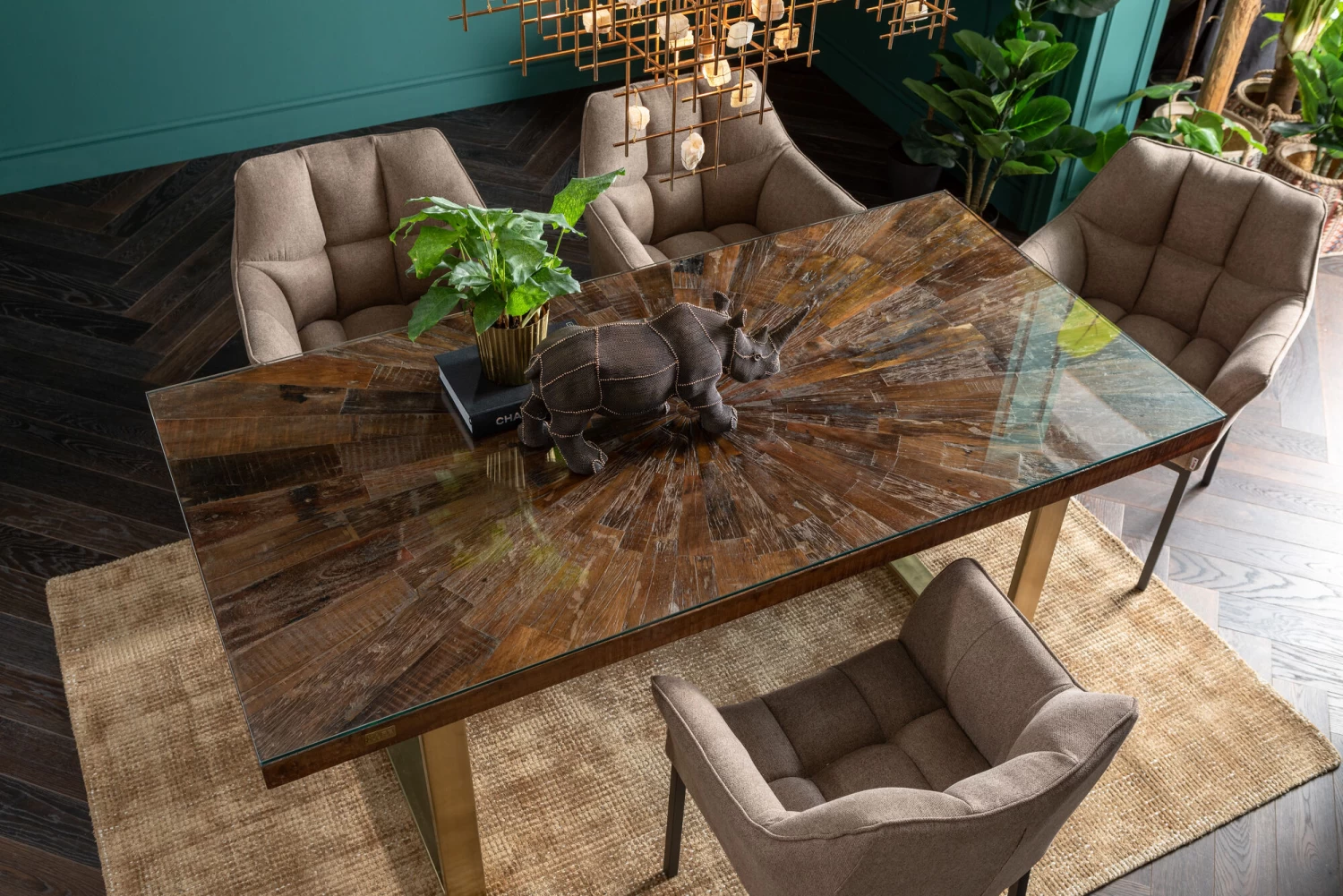 Tisch Conley Brass 180x90cm – Bild 3