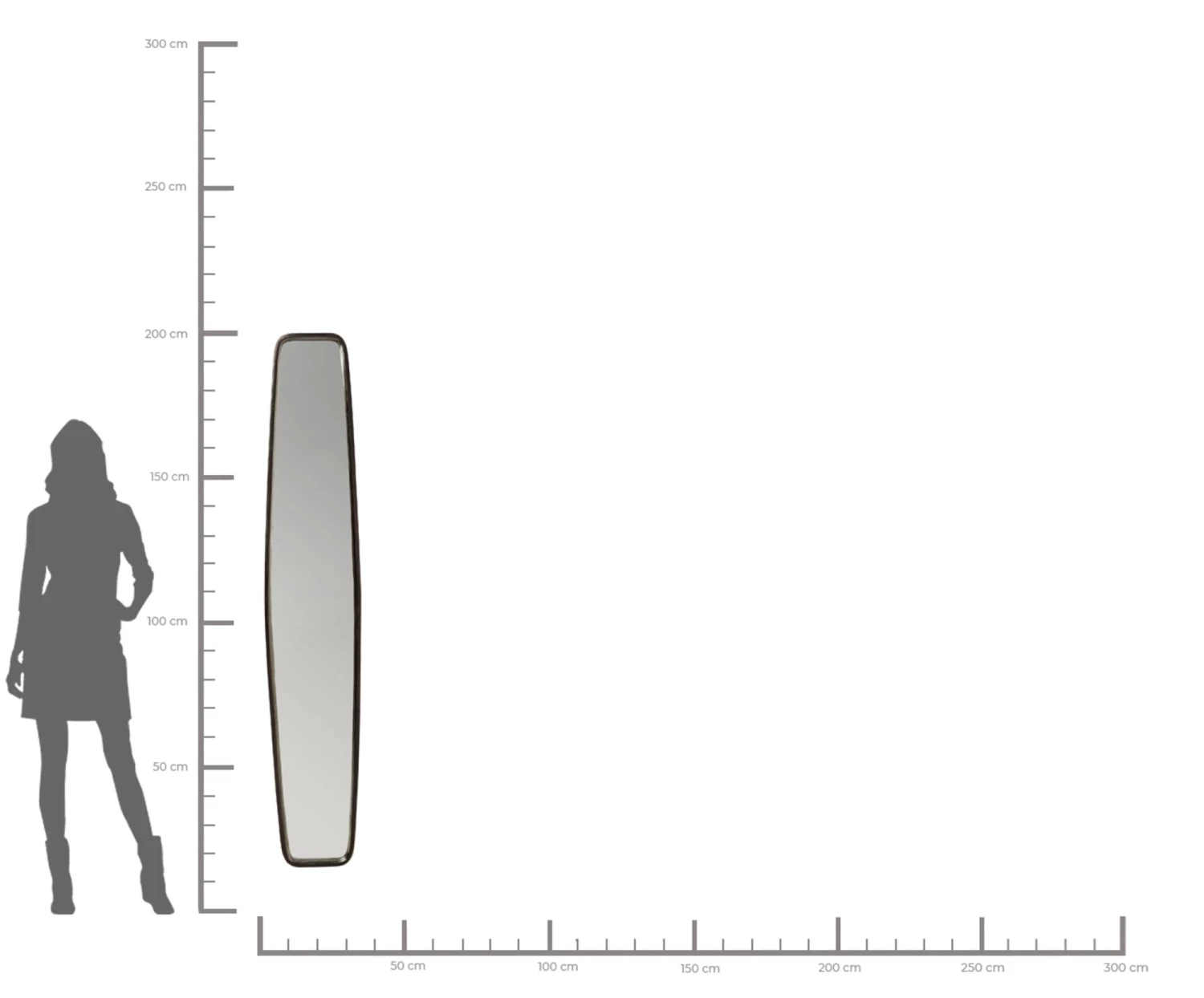 Spiegel Clip Black 32x177cm – Bild 5