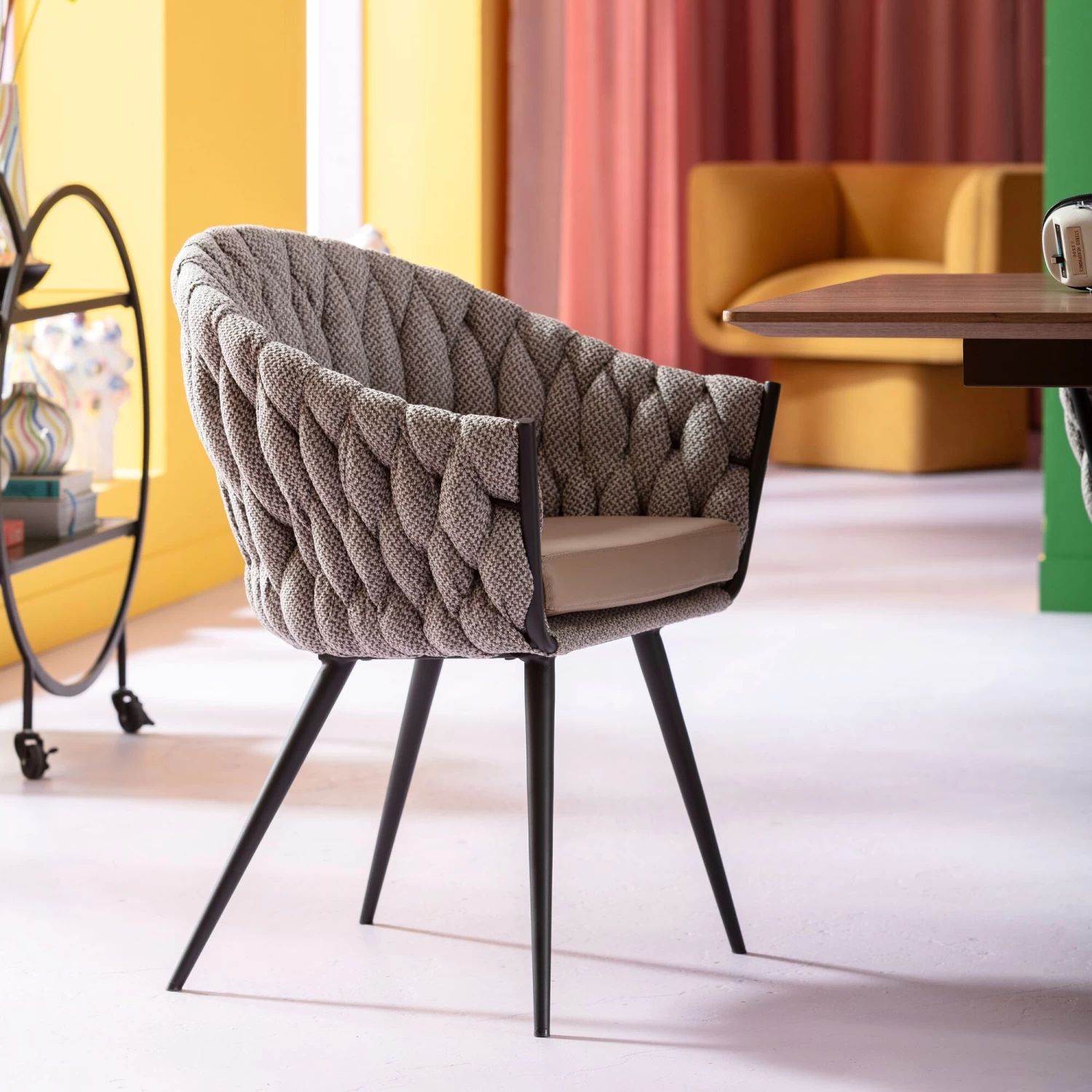 Armlehnstuhl Knot Tweed