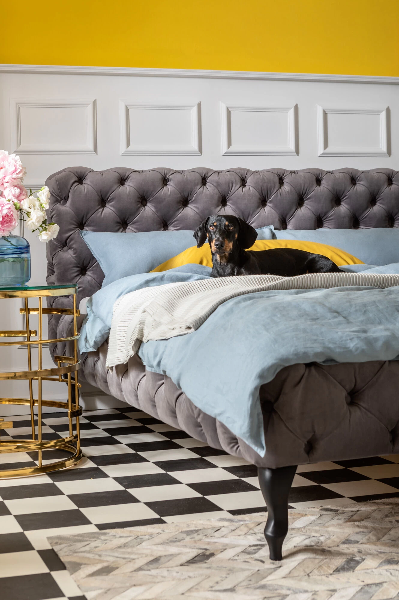 Bett Desire Velvet Silbergrau 160x200 Cm – Bild 5