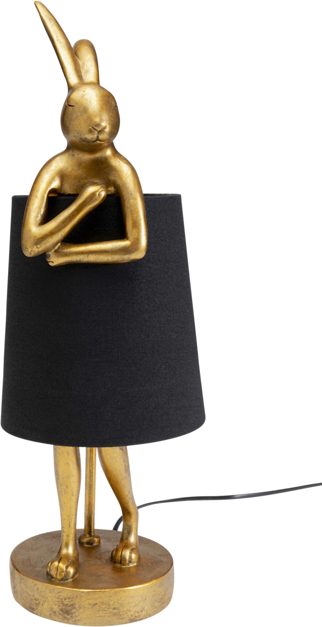 Tischleuchte Animal Rabbit Gold/Schwarz 50cm – Bild 2
