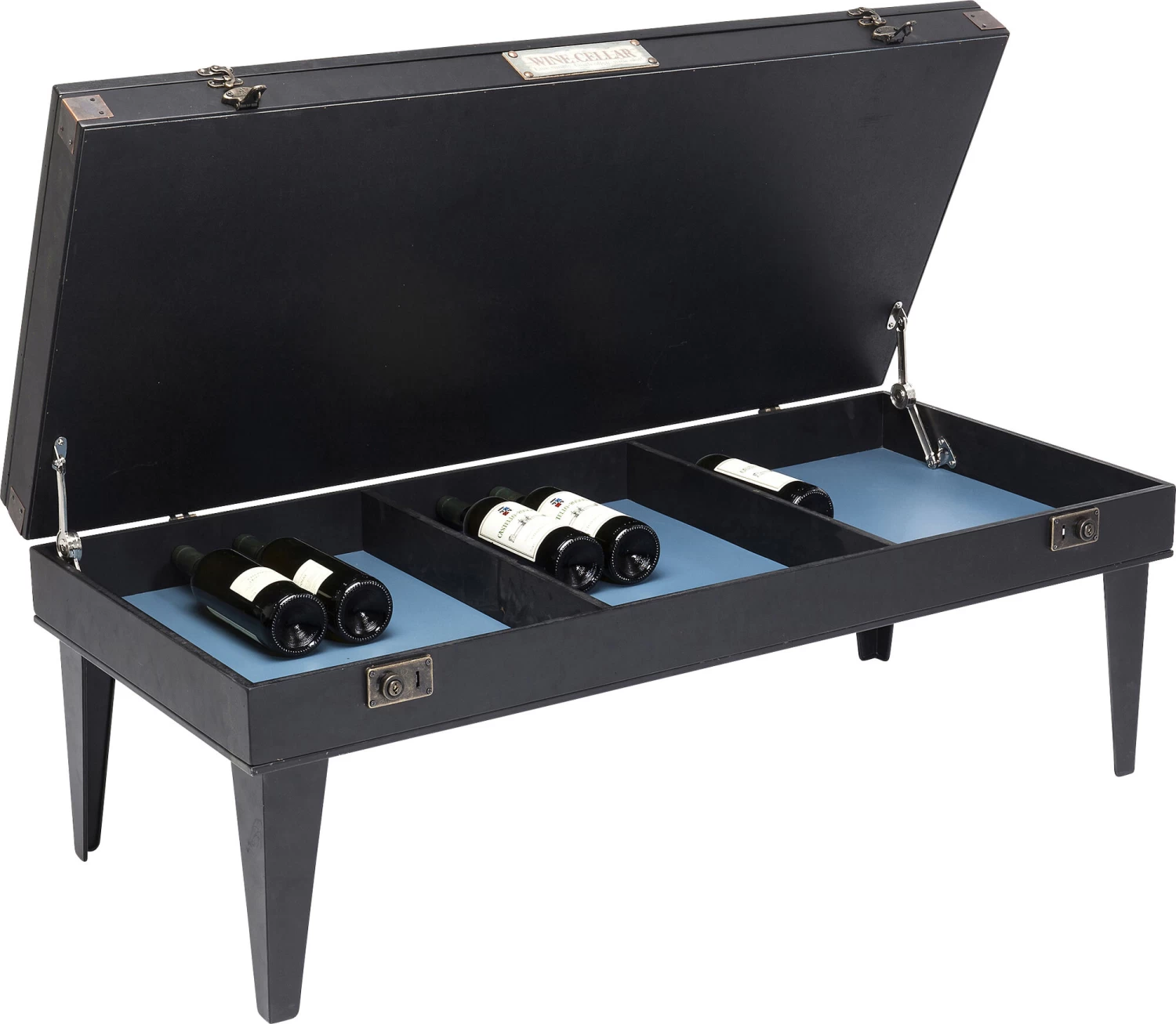Couchtisch Collector Schwarz 122x55cm – Bild 12