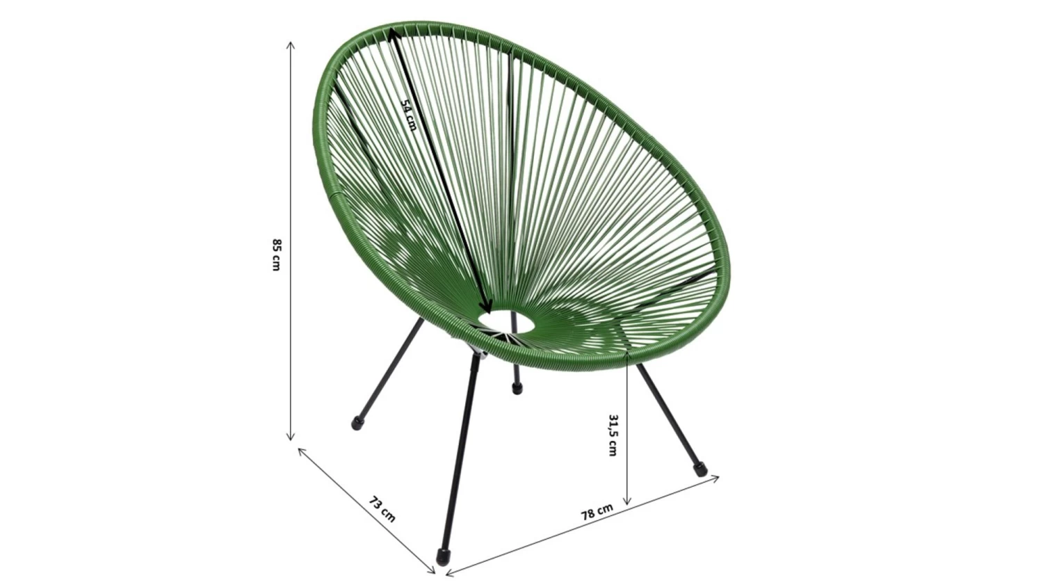 Sessel Acapulco Grün – Bild 17