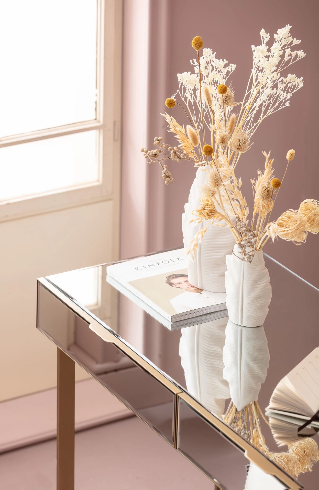 Schreibtisch Soran Gold 120x50cm – Bild 3