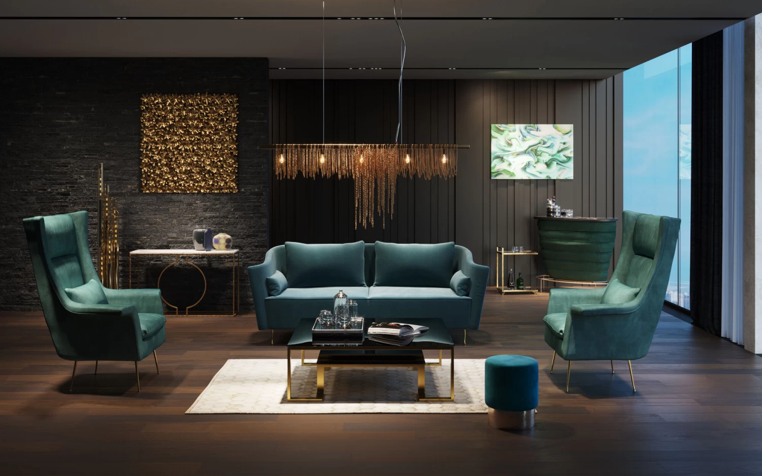 Sessel Vegas Forever Petrol – Bild 6