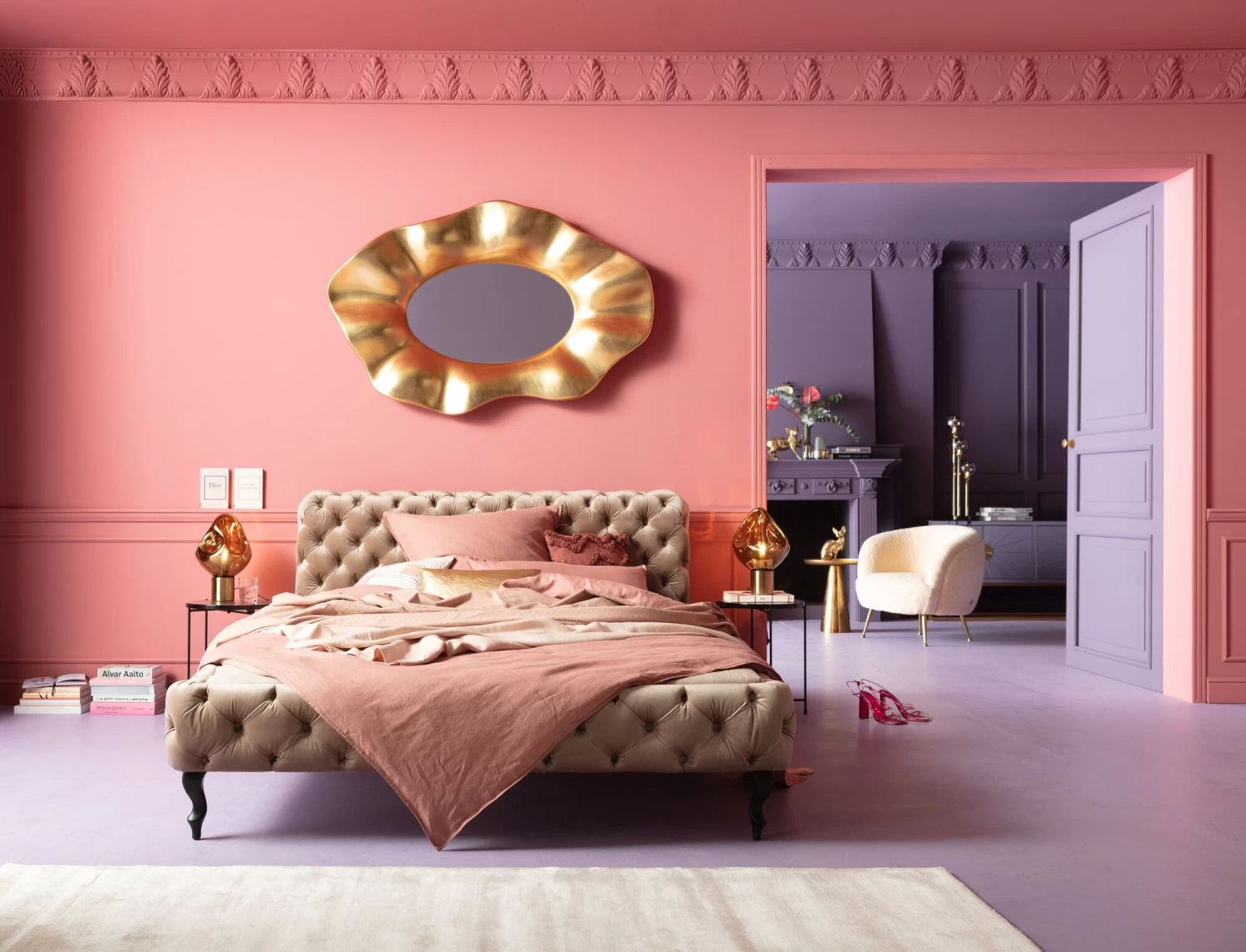 Bett Desire Velvet Ecru 180x200cm