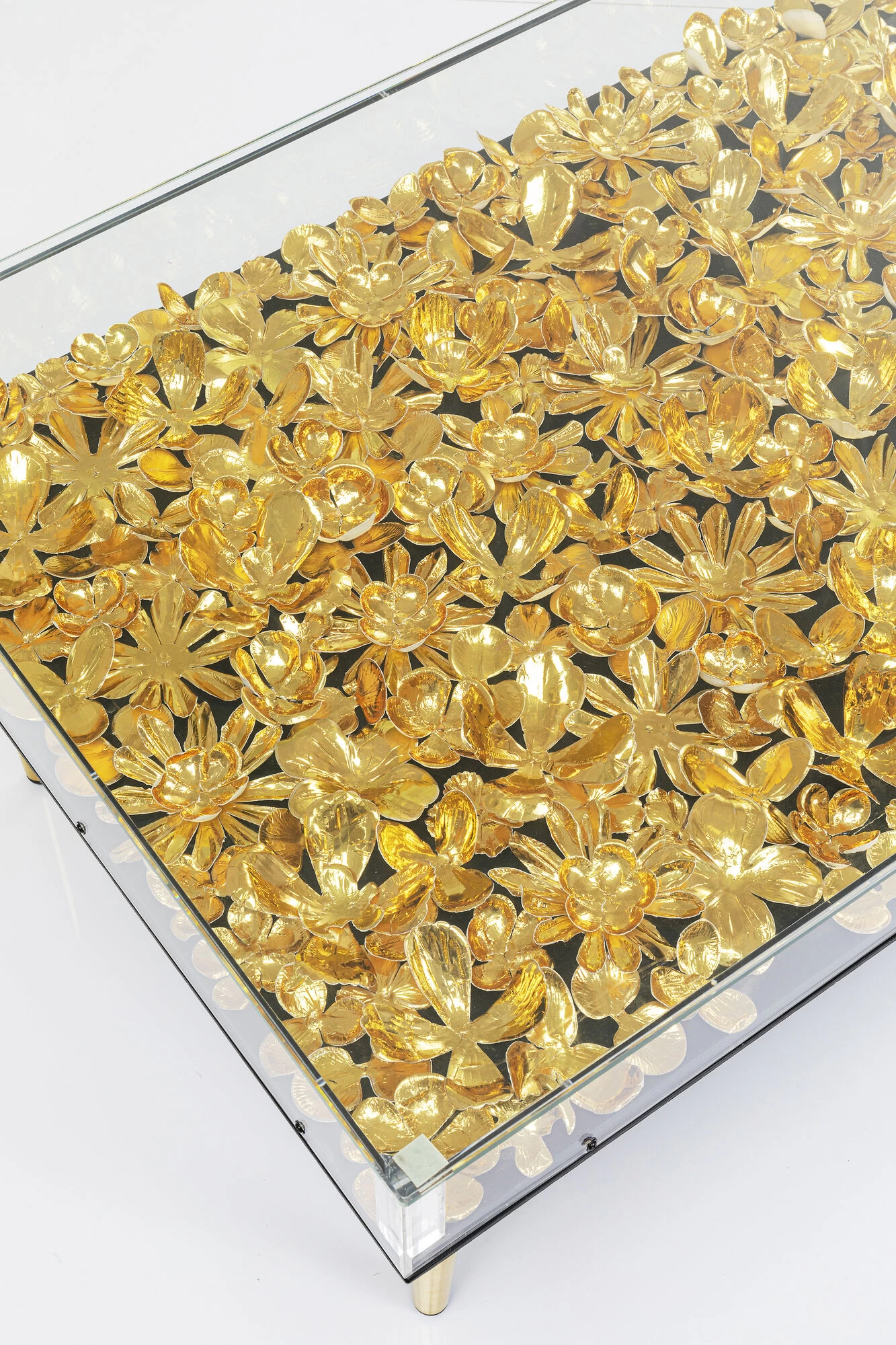 Couchtisch Gold Flowers 120x60 – Bild 7