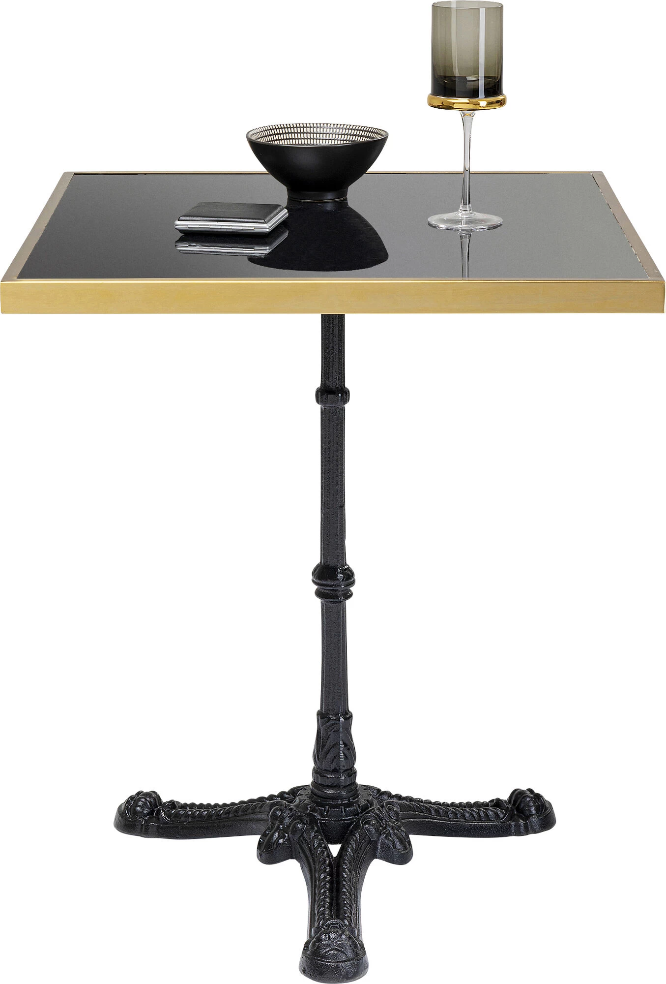 Bistrotisch Kaffeehaus Rim Square Schwarz 60x60