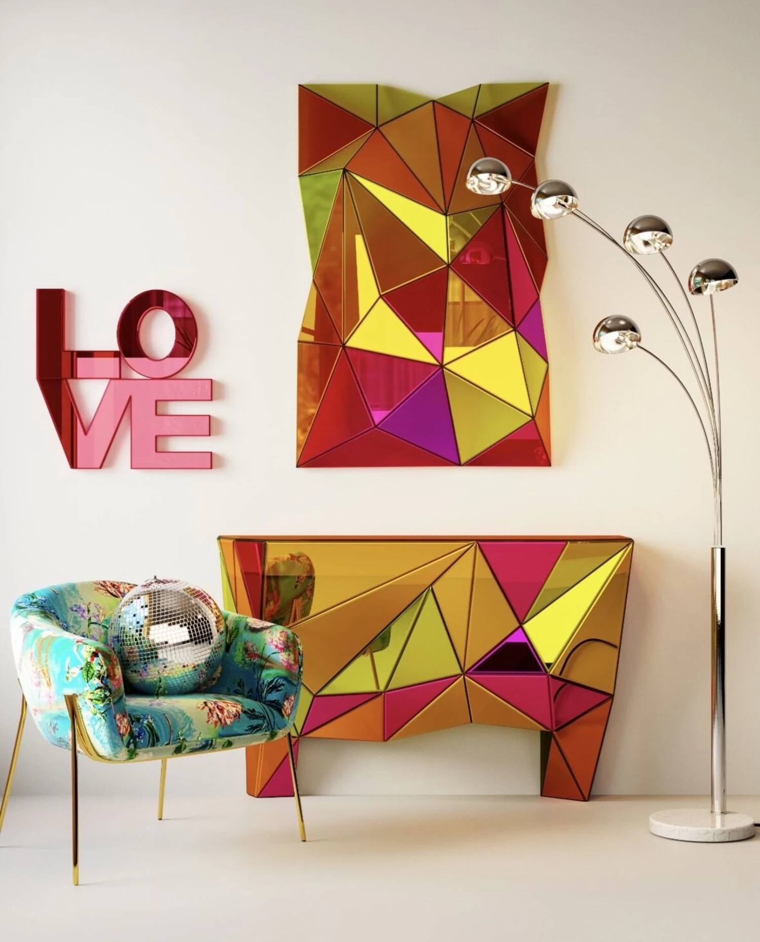 Konsole Prisma Colore 127cm