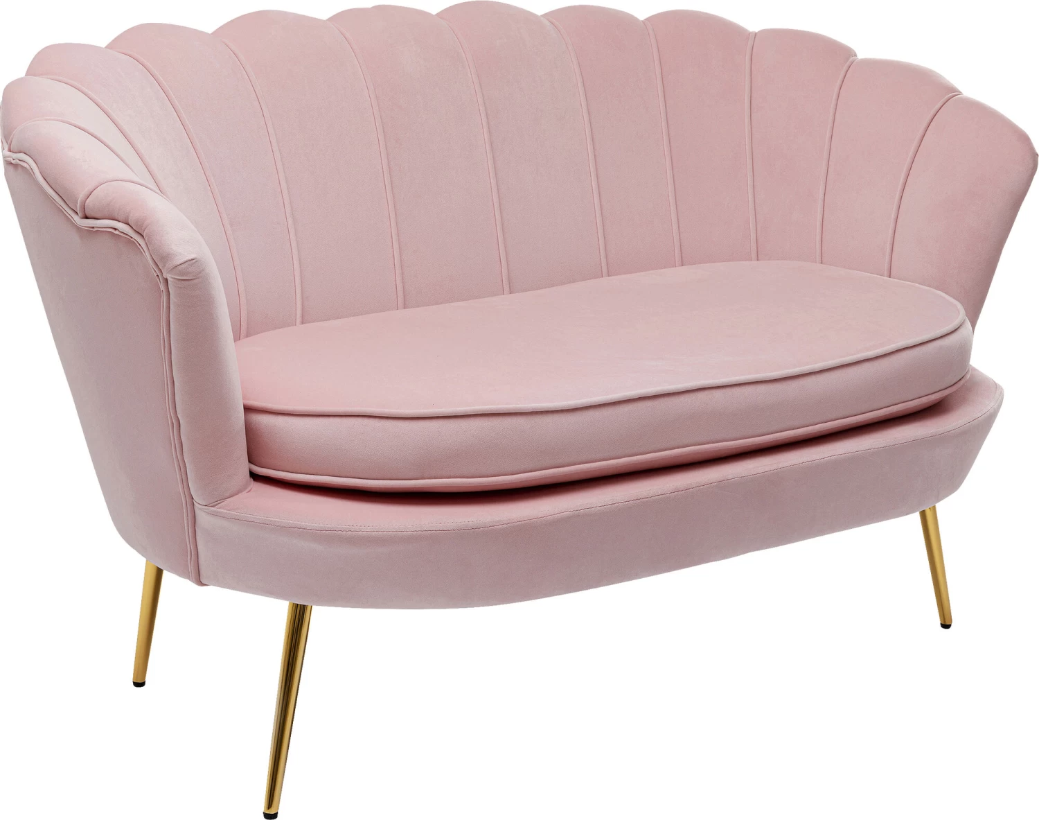 Sofa Water Lily 2-Sitzer Gold Rosa