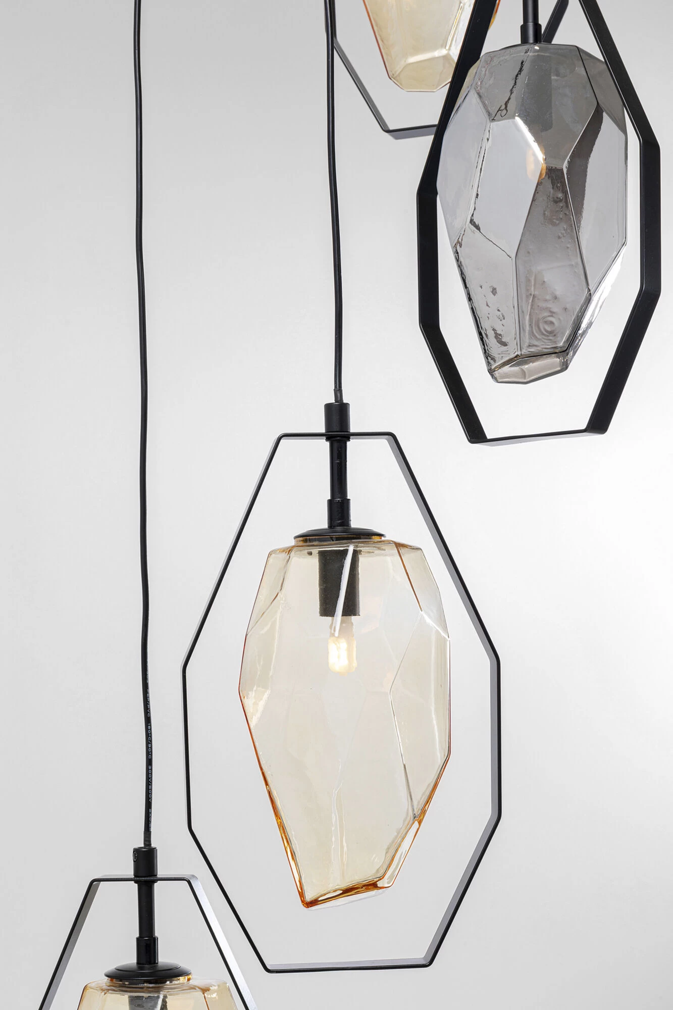 Hängeleuchte Diamond Fever Spiral Schwarz Ø42cm – Bild 5