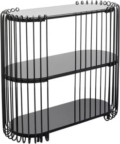 Konsole Wire Schwarz 81x78cm